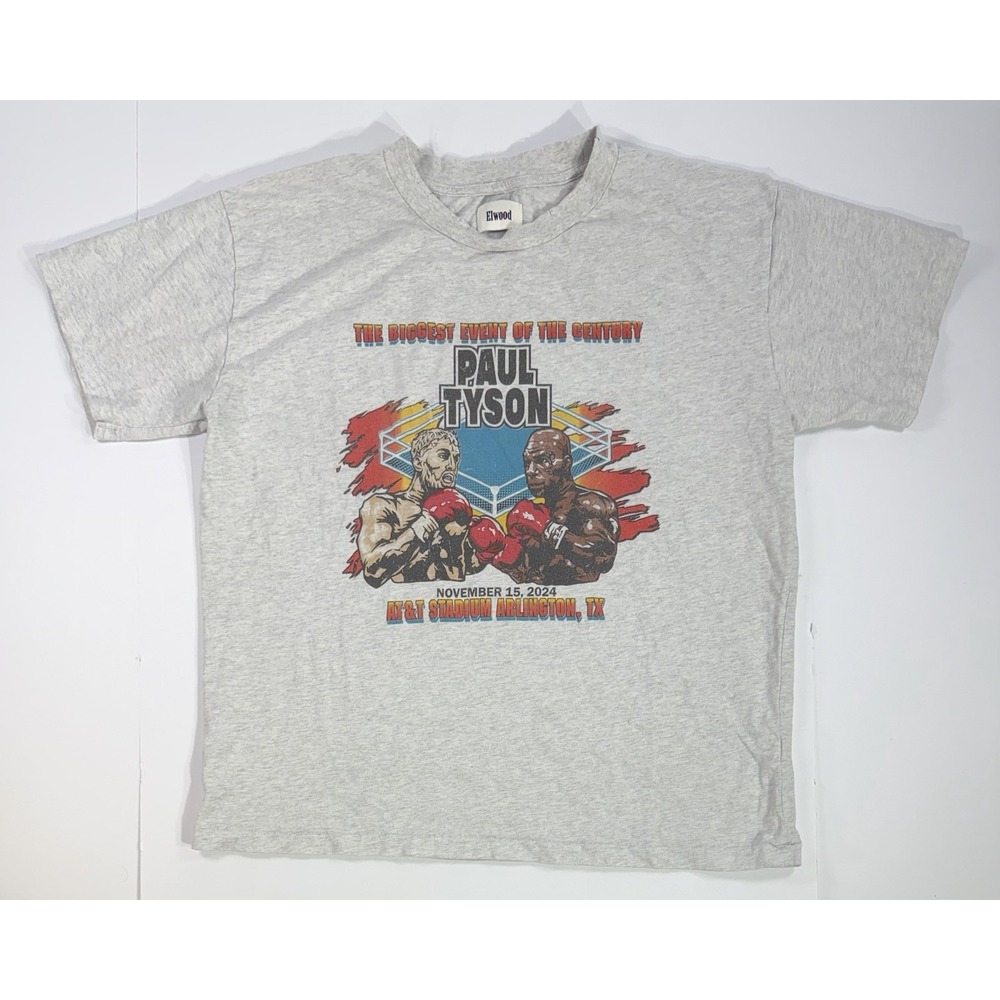 Jake Paul vs Mike Tyson Boxing Event T-Shirt Small 2024 AT&T Stadium Elwood